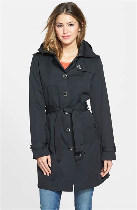 trench coat women michael kors|Michael Kors single breasted coat.